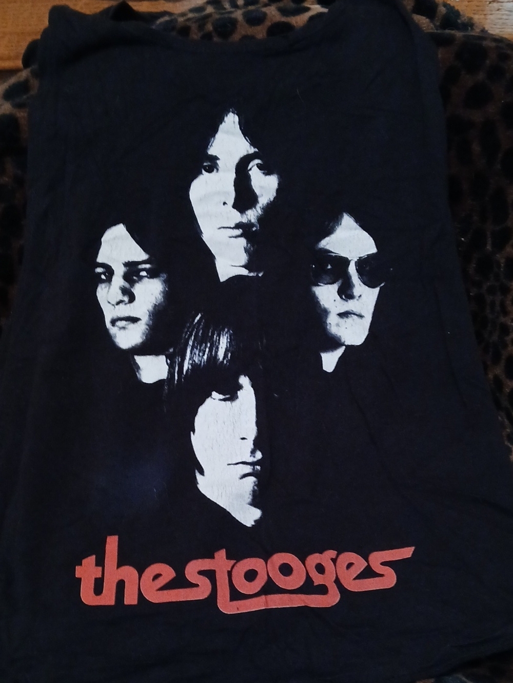 Iggy Pop The Stooges Women's Black Graphic Racer Back Tank Top